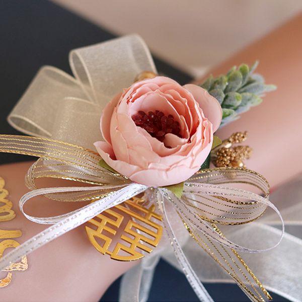 boutonniere flowers corsage bridesmaid bracelet wedding wrist flower corsages ribbon flowers bride gifts wedding accessories, Silver
boutonniere flowers corsage bridesmaid bracelet wedding wrist flower corsages ribbon flowers bride gifts wedding accessories, Silver