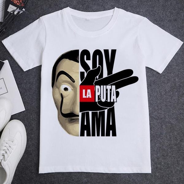 harajuku and womens la casa mens t shirt de women papel leisure summer fashion house of paper white female, White;black
harajuku and womens la casa mens t shirt de women papel leisure summer fashion house of paper white female, White;black