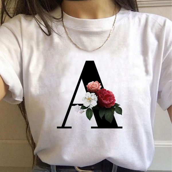 women's t-shirt 26 alphabet letter flowerswomen 2021 summer harajuku casual white tees womencasual female
women's t-shirt 26 alphabet letter flowerswomen 2021 summer harajuku casual white tees womencasual female