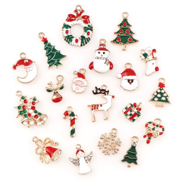 christmas charms 20pcs shiny gold mix unique enamel pendants ekmix1 jewelry making findings diy wholesale, Bronze;silver
christmas charms 20pcs shiny gold mix unique enamel pendants ekmix1 jewelry making findings diy wholesale, Bronze;silver