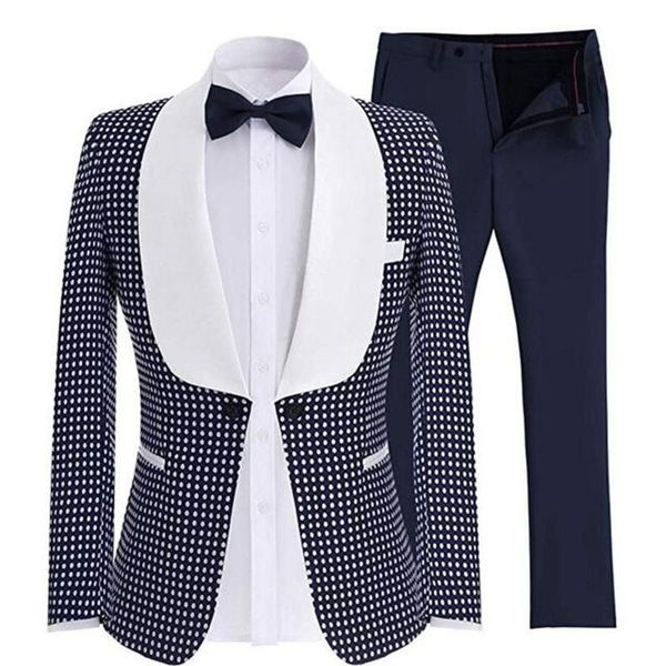 men's two-piece suits one button blazer wool navy blue business gentle men prom for wedding man tuxedo & blazers, White;black
men's two-piece suits one button blazer wool navy blue business gentle men prom for wedding man tuxedo & blazers, White;black