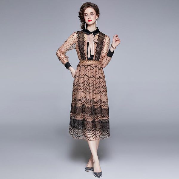 casual dresses zuoman women autumn elegant mesh dress festa female long vintage party robe femme lace designer a-line vestidos, Black;gray
casual dresses zuoman women autumn elegant mesh dress festa female long vintage party robe femme lace designer a-line vestidos, Black;gray