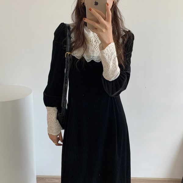 dresses style vintage sleeves chic retro elegance a-line loose vestidos women all match long es, Black;gray
dresses style vintage sleeves chic retro elegance a-line loose vestidos women all match long es, Black;gray