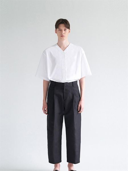 men's casual shirts summer heart collar plain color short sleeve shirt simple korean version hidden lapel loose half, White;black
men's casual shirts summer heart collar plain color short sleeve shirt simple korean version hidden lapel loose half, White;black