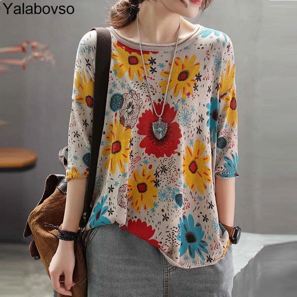 women's sweaters 2021 spring retro flower printing thin bottoming shirts elastic knitting patchwork loose plus size for woman a0b30, White;black
women's sweaters 2021 spring retro flower printing thin bottoming shirts elastic knitting patchwork loose plus size for woman a0b30, White;black
