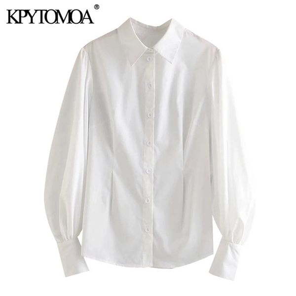 women fashion button-up white blouses lapel collar puff sleeve female shirts blusas chic 210420
women fashion button-up white blouses lapel collar puff sleeve female shirts blusas chic 210420