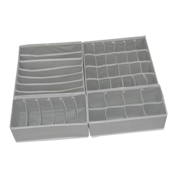 storage drawers 4pcs/set box household large capacity basket ditty-bag for underwear socks drawer organizers space saving
storage drawers 4pcs/set box household large capacity basket ditty-bag for underwear socks drawer organizers space saving