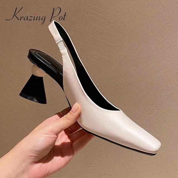 dress shoes krazing pot arrival design full grain leather square toe high strange heels elastic band beauty lady women summer pumps l96, Black
dress shoes krazing pot arrival design full grain leather square toe high strange heels elastic band beauty lady women summer pumps l96, Black