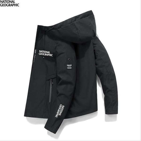 national geographic clothing outdoor camping hiking jacket men's breathable waterproof hoodie windbreaker adventure suit 210923, Black;brown
national geographic clothing outdoor camping hiking jacket men's breathable waterproof hoodie windbreaker adventure suit 210923, Black;brown
