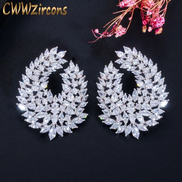 cwwzircons luxury popular waterdrop full mirco paved cubic zircon naija wedding earring fashion women party jewelry cz612, Golden;silver
cwwzircons luxury popular waterdrop full mirco paved cubic zircon naija wedding earring fashion women party jewelry cz612, Golden;silver