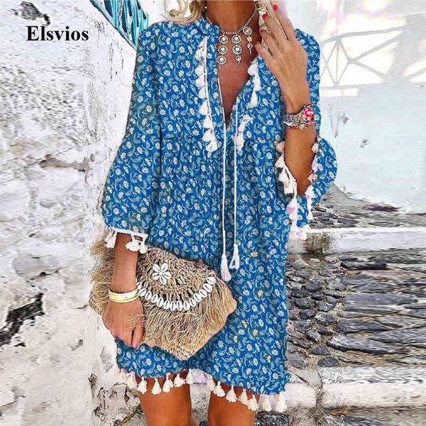 casual dresses 2021 spring vintage print 3/4 sleeve a-line boho summer v-neck lady party women loose tassel beach zmsh, Black;gray
casual dresses 2021 spring vintage print 3/4 sleeve a-line boho summer v-neck lady party women loose tassel beach zmsh, Black;gray