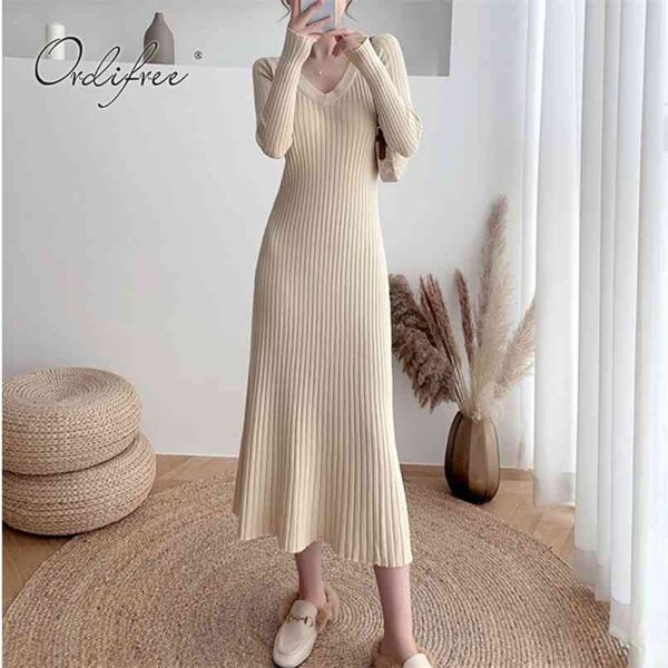 autumn women long knitted dress elegant vintage basic slim sleeve sweater 210513, Black;gray
autumn women long knitted dress elegant vintage basic slim sleeve sweater 210513, Black;gray