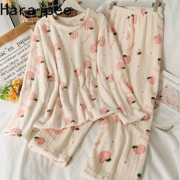 harajpee women's pajama autumn winter suit o-neck loose thin long sleeve pajamas peach printed elastic waist straight pants 211126, Black;red
harajpee women's pajama autumn winter suit o-neck loose thin long sleeve pajamas peach printed elastic waist straight pants 211126, Black;red