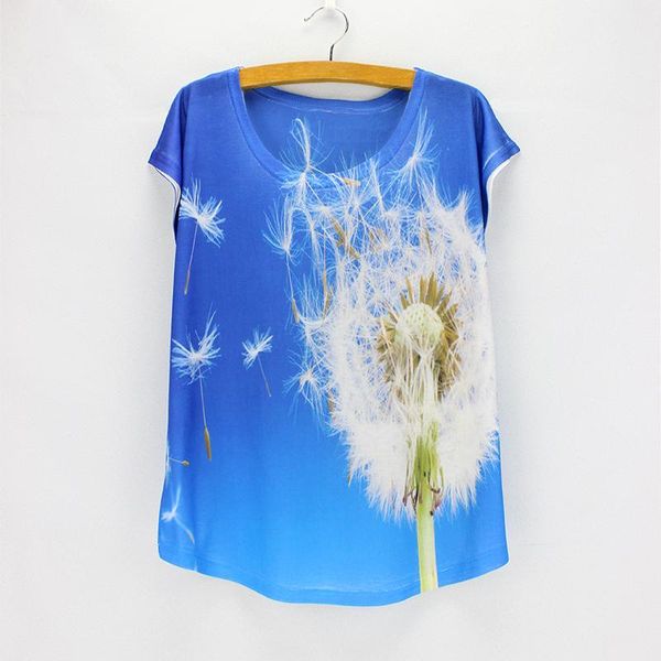 women's t-shirt 3d dandelion printed t shirt summer tees 2021 fashion vogue girls low price promotion sale, White
women's t-shirt 3d dandelion printed t shirt summer tees 2021 fashion vogue girls low price promotion sale, White