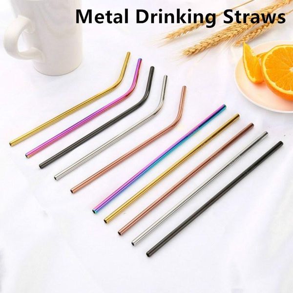 drinking straws 2021 metal stainless steel sturdy bent straight drinks straw reusable environmental protection supplies
drinking straws 2021 metal stainless steel sturdy bent straight drinks straw reusable environmental protection supplies