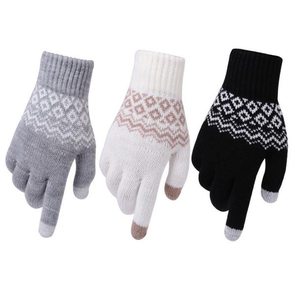 winter touch screen gloves others apparel texting warm knit touchscreen mittens elastic cuff for men women, Black;white
winter touch screen gloves others apparel texting warm knit touchscreen mittens elastic cuff for men women, Black;white
