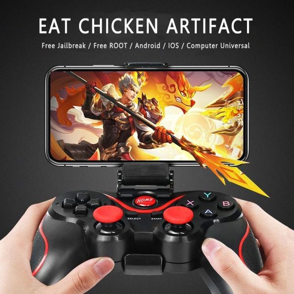 bluetooth gamepad joystick for android wireless gaming game controller pc tv box smartphone with holder controllers & joysticks
bluetooth gamepad joystick for android wireless gaming game controller pc tv box smartphone with holder controllers & joysticks