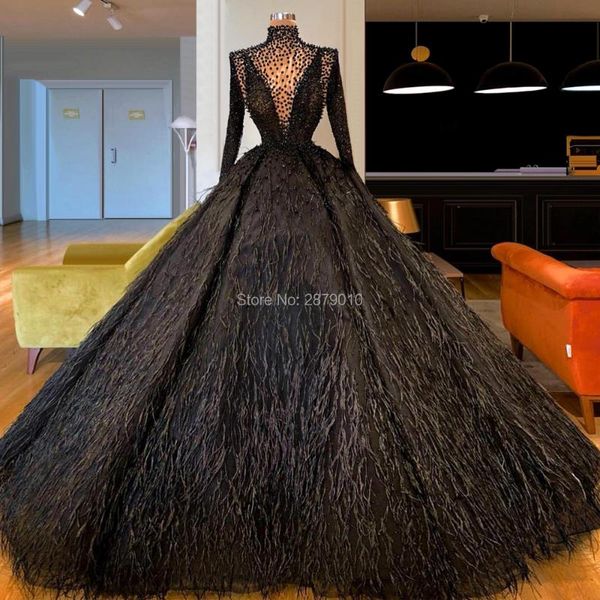 party dresses haute couture arrival ball gown full-length evening dress satin beaded pearls feathers women prom formal dubai, White;black
party dresses haute couture arrival ball gown full-length evening dress satin beaded pearls feathers women prom formal dubai, White;black