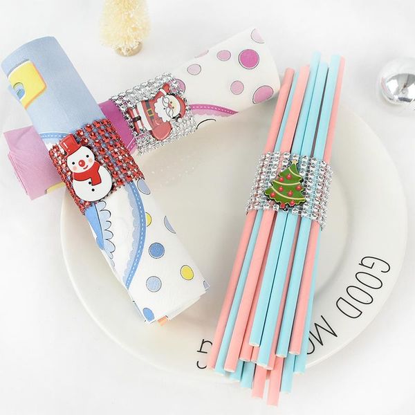 10pcs/lot christmas decoration napkin rings santa claus snowman curtain buckle diamond mesh roll holder home table decor
10pcs/lot christmas decoration napkin rings santa claus snowman curtain buckle diamond mesh roll holder home table decor