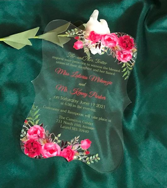 custom acrylic wedding invitations,10pcs laser cut invitations,gold ink invitations,transparent invite cards greeting
custom acrylic wedding invitations,10pcs laser cut invitations,gold ink invitations,transparent invite cards greeting