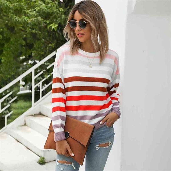 striped sweater korean style teenagers knitwear o-neck pullovers fashion streetwear patchwork loose casual thin pullover jumper 210604, White;black
striped sweater korean style teenagers knitwear o-neck pullovers fashion streetwear patchwork loose casual thin pullover jumper 210604, White;black
