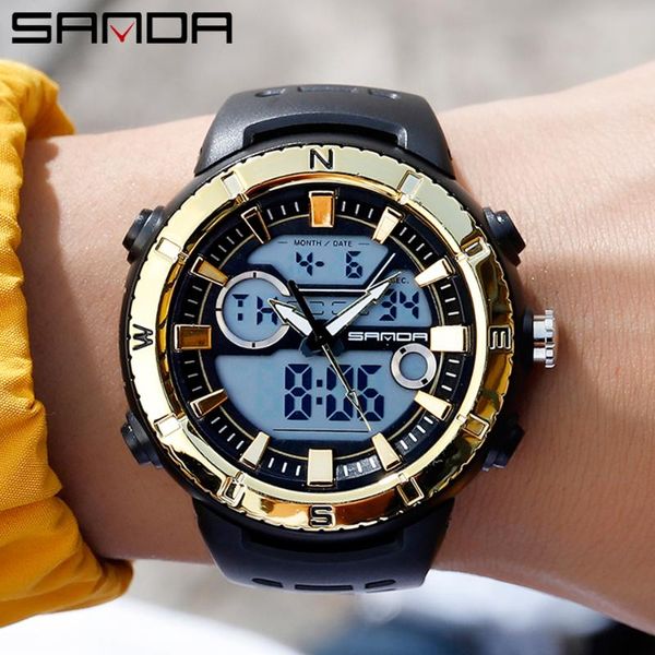 wristwatches sanda men's watches chronograph led digital outdoor sports wrist watch waterproof military male clock relogios masculino, Slivery;brown
wristwatches sanda men's watches chronograph led digital outdoor sports wrist watch waterproof military male clock relogios masculino, Slivery;brown