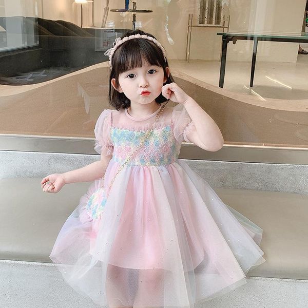 summer girls princess dress children pearl lace mesh flowers birthday party kids vacation clothes girl's dresses, Red;yellow
summer girls princess dress children pearl lace mesh flowers birthday party kids vacation clothes girl's dresses, Red;yellow