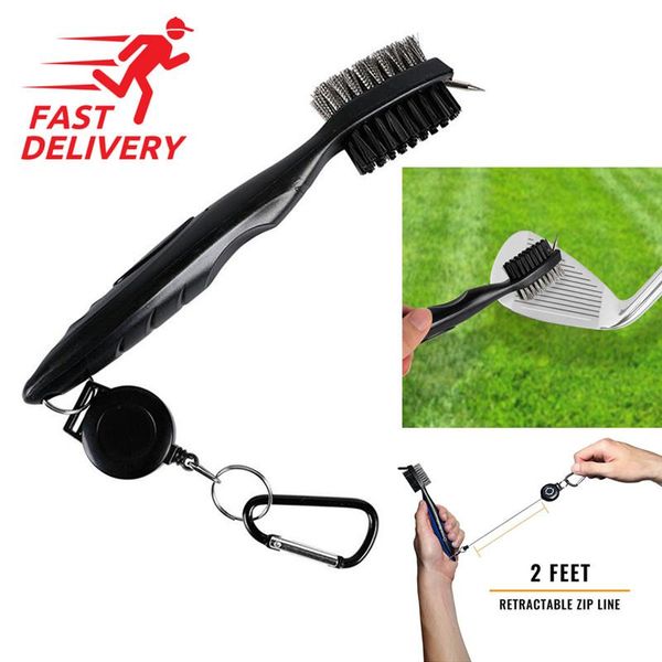 golf training aids brush club cleaner tool double sided cleaning ball wedge groove kit equipment with hook clip steel
golf training aids brush club cleaner tool double sided cleaning ball wedge groove kit equipment with hook clip steel
