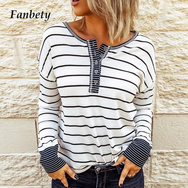 women's t-shirt 2021 women elegant striped autumn tee shirts casual o-neck long sleeve pullover fashion knit rib button t shirt street, White
women's t-shirt 2021 women elegant striped autumn tee shirts casual o-neck long sleeve pullover fashion knit rib button t shirt street, White