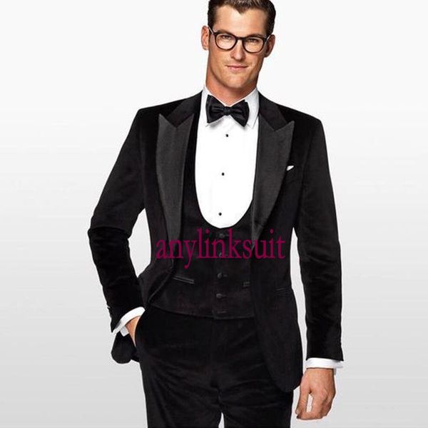 latest design one button black velvet groom tuxedos peak lapel wedding/prom/dinner groomsmen men suits blazer (jacket+pants+vest+tie) w1333, Black;gray
latest design one button black velvet groom tuxedos peak lapel wedding/prom/dinner groomsmen men suits blazer (jacket+pants+vest+tie) w1333, Black;gray
