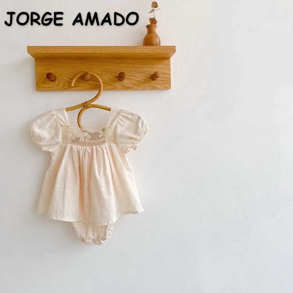 summer baby girls bodysuit beige short puff sleeves square collar jumpsuit born clothes cute style e1082 210610, Blue
summer baby girls bodysuit beige short puff sleeves square collar jumpsuit born clothes cute style e1082 210610, Blue