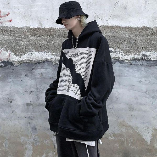 men's hoodies & sweatshirts high street men autumn-winter hip-hop trend letter printing jacket male streetwear plus velvet loose all-ma, Black
men's hoodies & sweatshirts high street men autumn-winter hip-hop trend letter printing jacket male streetwear plus velvet loose all-ma, Black