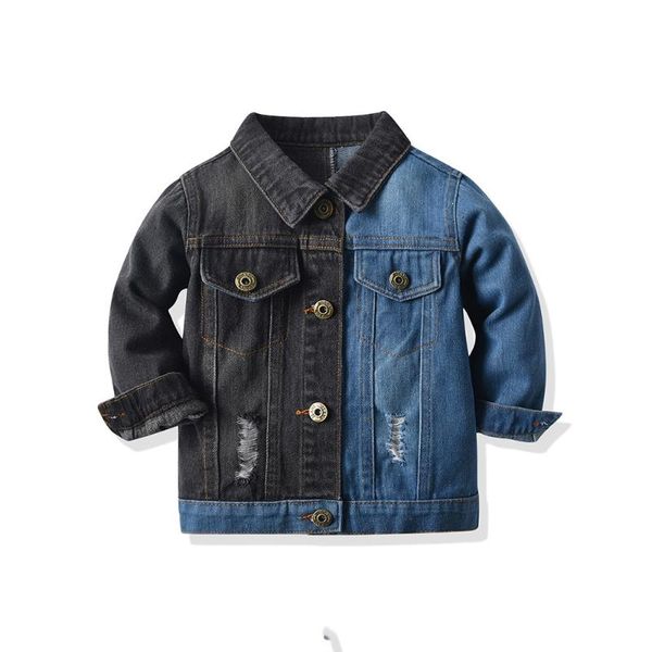 jackets fashion black blue patchwork children's outerwear spring autumn ripped holes denim jacket for girls boys cotton warm kids coat, Blue;gray
jackets fashion black blue patchwork children's outerwear spring autumn ripped holes denim jacket for girls boys cotton warm kids coat, Blue;gray