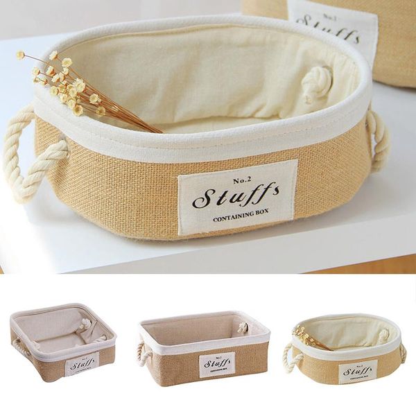 storage baskets jute basket fabric sundries with rope handle portable deskorganizer 3 shapes 2 sizes ki
storage baskets jute basket fabric sundries with rope handle portable deskorganizer 3 shapes 2 sizes ki