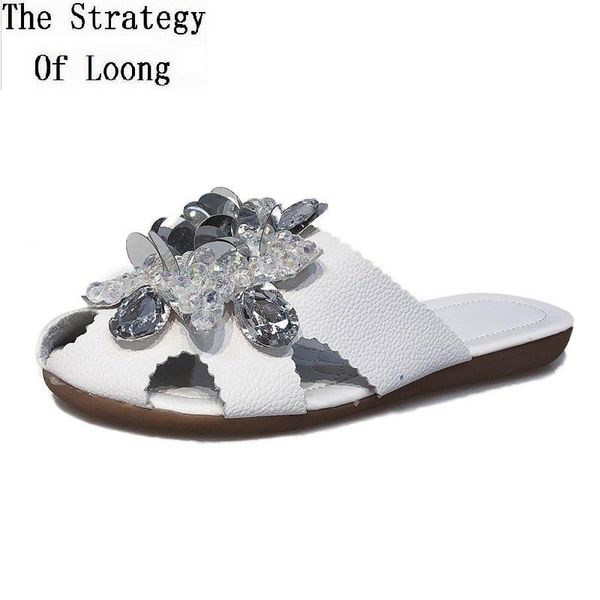 slippers summer fashion outside crystal rivets bling closed toe hollow women cut out flat heels lady shoes 20210430, Black
slippers summer fashion outside crystal rivets bling closed toe hollow women cut out flat heels lady shoes 20210430, Black