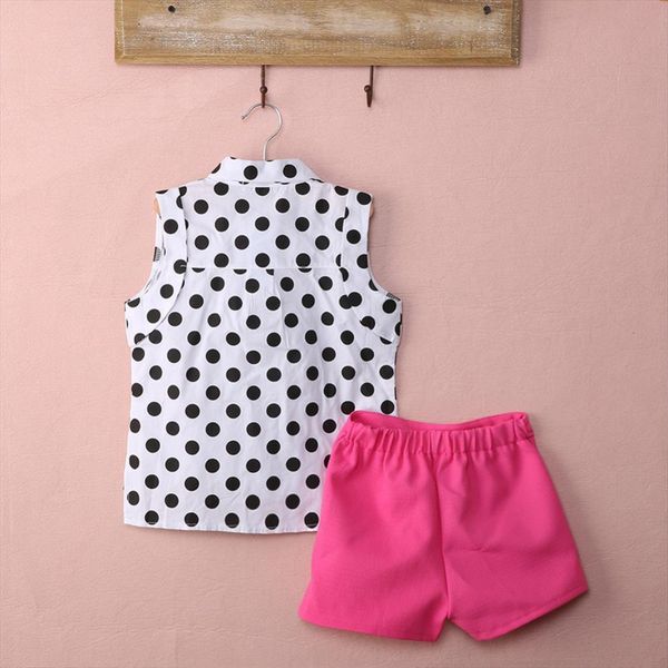 baby clothing set girl child kid polka dot sleeveless t shirt pink pants shorts 2pcs sets, White
baby clothing set girl child kid polka dot sleeveless t shirt pink pants shorts 2pcs sets, White