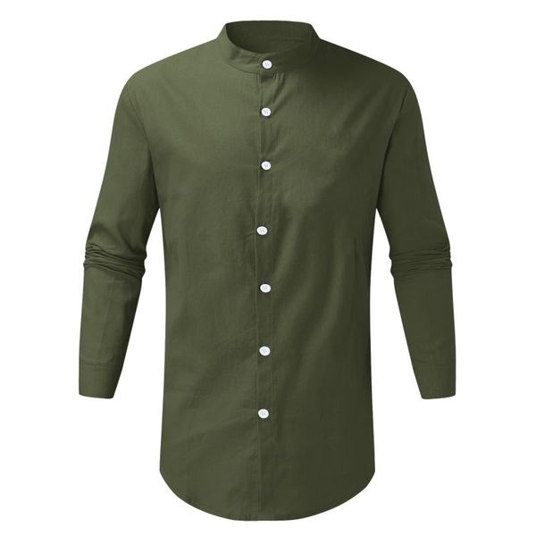 men's casual shirts 2021 autumn men long sleeve stand-up slim fit shirt man solid color button business dress top, White;black
men's casual shirts 2021 autumn men long sleeve stand-up slim fit shirt man solid color button business dress top, White;black