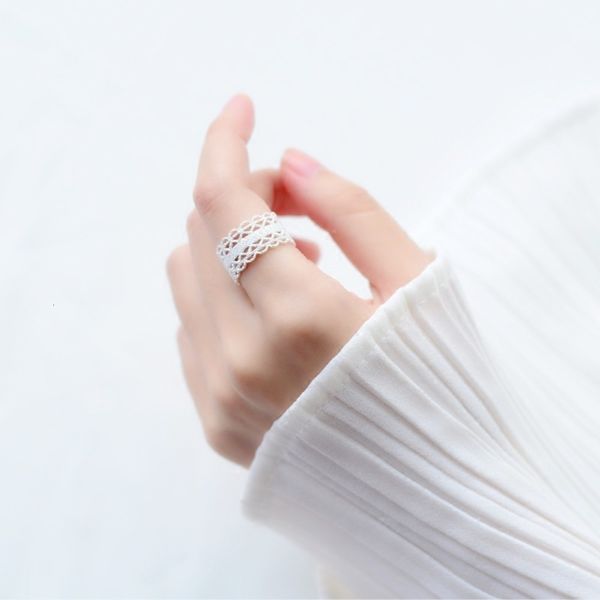 lace cut-out chic fashion japanese and korean style trendsetter s925 silver female open index finger ring, Black
lace cut-out chic fashion japanese and korean style trendsetter s925 silver female open index finger ring, Black