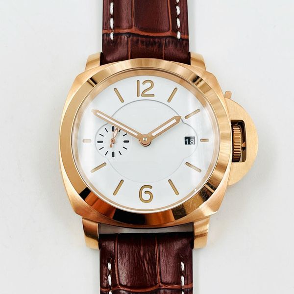 men watches automatic wristwatch 44.6mm gold color 316l fine steel man waterproof luminous calendar mechanical watch, Slivery;brown
men watches automatic wristwatch 44.6mm gold color 316l fine steel man waterproof luminous calendar mechanical watch, Slivery;brown