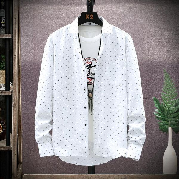 men's casual shirts long-sleeved shirt 2021 autumn trend hong kong style youth loose thin clothing, White;black
men's casual shirts long-sleeved shirt 2021 autumn trend hong kong style youth loose thin clothing, White;black