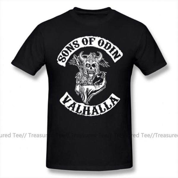 sons of anarchy odin men t shirt valhalla chapter streetwear awesome short sleeve 100 cotton, White;black
sons of anarchy odin men t shirt valhalla chapter streetwear awesome short sleeve 100 cotton, White;black