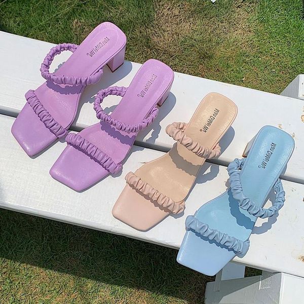 square toe women slippers 2021 summer ladies med heels shoe narrow band outdoor beach slides slip on leather sandals, Black
square toe women slippers 2021 summer ladies med heels shoe narrow band outdoor beach slides slip on leather sandals, Black