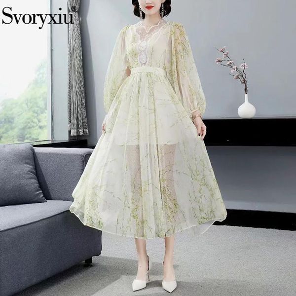 casual dresses svoryxiu elegant flower print patchwork transparent lace embroidery long dress women's runway summer party, Black;gray
casual dresses svoryxiu elegant flower print patchwork transparent lace embroidery long dress women's runway summer party, Black;gray