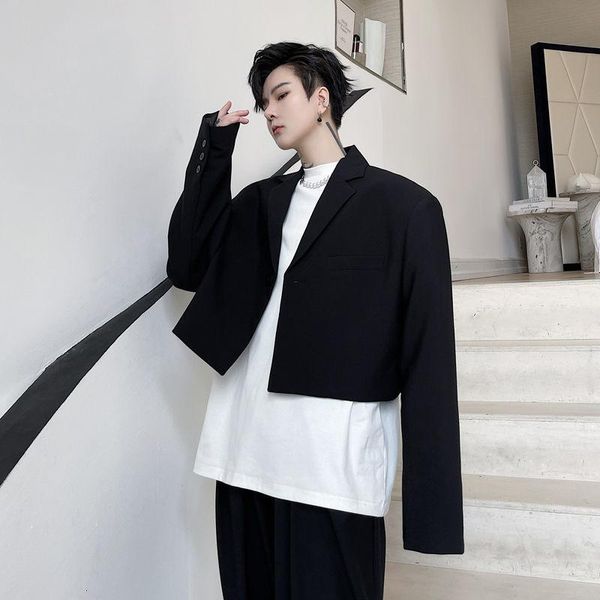 men's suits & blazers wear koean casual suit coat for male 2021 autumn loose simple solid color long sleeve short, White;black
men's suits & blazers wear koean casual suit coat for male 2021 autumn loose simple solid color long sleeve short, White;black