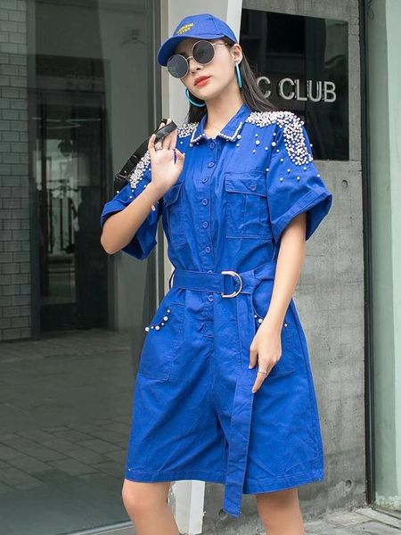 women's pants & capris solid color studded belt jumpsuit turn down collar summer short romper sleeve one piece overalls, Black;white
women's pants & capris solid color studded belt jumpsuit turn down collar summer short romper sleeve one piece overalls, Black;white