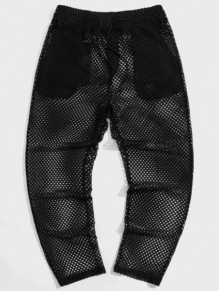 men pointelle knit mesh sleep pants 26wu#, Black;brown
men pointelle knit mesh sleep pants 26wu#, Black;brown