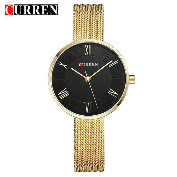 wristwatches relogio feminino clock golden women watch stainless steel watches ladies fashion casual quartz curren c9020l, Slivery;brown
wristwatches relogio feminino clock golden women watch stainless steel watches ladies fashion casual quartz curren c9020l, Slivery;brown
