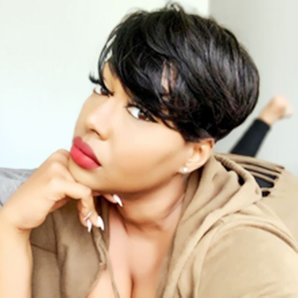 short afro wigs for black women large human hair straight none lace front wig forwomen bouncy and soft natural looking, Black;brown
short afro wigs for black women large human hair straight none lace front wig forwomen bouncy and soft natural looking, Black;brown