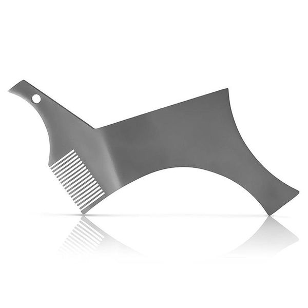 pcs symmetry beard shaper stencil trimming styling template comb barber tool mh88 hair brushes, Silver
pcs symmetry beard shaper stencil trimming styling template comb barber tool mh88 hair brushes, Silver