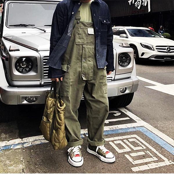 men's multi-pocket bib overalls hip hop streetwear cargo work pants jumpsuits casual loose for men 2021, Black
men's multi-pocket bib overalls hip hop streetwear cargo work pants jumpsuits casual loose for men 2021, Black